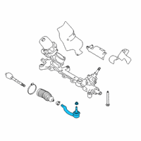 OEM Nissan Altima Socket-Kit Side Rod Outer Diagram - D8640-6CA0A