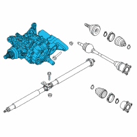 OEM 2016 Jeep Renegade Rear Axle Diagram - 68528391AA