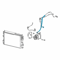 OEM 2006 Chrysler Sebring Line-A/C Liquid Diagram - 4596536AG