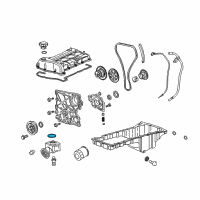 OEM 2007 Chevrolet Colorado Gasket-Oil Filter Adapter Diagram - 12579720