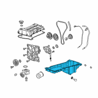 OEM 2004 Chevrolet Colorado Oil Pan Diagram - 12600499