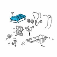 OEM 2009 Chevrolet Colorado Valve Cover Diagram - 12631005