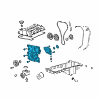 OEM 2006 Chevrolet Colorado Cover Asm-Engine Front (W/ Oil Pump) Diagram - 12628565