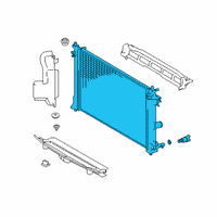 OEM Toyota Corolla Radiator Assembly Diagram - 16400-F2010