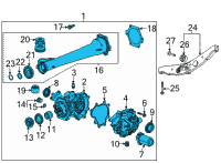 OEM 2021 Chevrolet Trailblazer Differential Assembly Diagram - 42782625