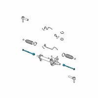 OEM Chevrolet Avalanche Inner Tie Rod Diagram - 19178561