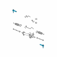 OEM Cadillac Escalade Rod Kit, Steering Linkage Outer Tie Diagram - 15254061