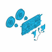 OEM Saturn Relay Cooling Fan Blade Diagram - 15845349