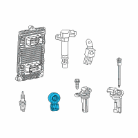 OEM 2015 Jeep Wrangler Sensor-Knock Diagram - 68166540AA