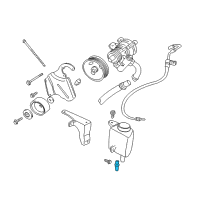 OEM 1997 Dodge Dakota Power Steering Hose Diagram - 52038712