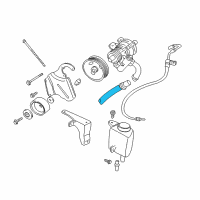 OEM 1998 Dodge Dakota Power Steering Hose Diagram - 52038733