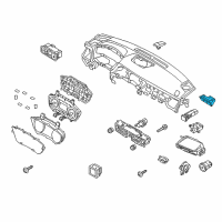 OEM 2016 Hyundai Genesis Switch Assembly-Trunk Lid Opener Diagram - 93550-B1000