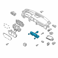 OEM Hyundai Genesis Air Conditioner Heater Dash Control Unit Diagram - 97250-B1120-4X