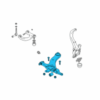 OEM 1999 Hyundai Sonata Arm Complete-Front Lower, LH Diagram - 54500-38010