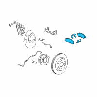 OEM 2010 GMC Savana 2500 Pad Kit-Front Disc Brake Diagram - 22742382