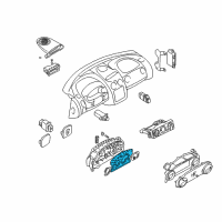 OEM 2001 Dodge Stratus Instrument Cluster Diagram - MR532036