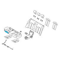 OEM 2018 Hyundai Sonata Pad Assembly-Rear Seat Cushion Diagram - 89150-C1020