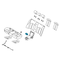 OEM 2019 Hyundai Sonata Cup Holder Diagram - 89925C1000TGG