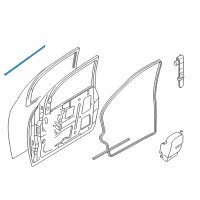 OEM 2007 Ford Focus Belt Weatherstrip Diagram - 6S4Z-5421453-A