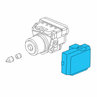 OEM 2000 Honda Odyssey Control Unit, Brake System Diagram - 39770-S0X-A02