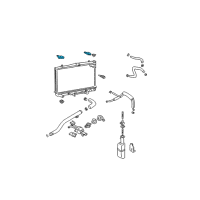 OEM 2001 Hyundai Elantra Bracket Assembly-Radiator Mounting, Upper Diagram - 25333-2D000