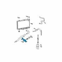 OEM 2002 Hyundai Elantra Case-Thermostat Diagram - 25620-23501