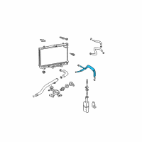 OEM 2002 Hyundai Elantra Hose Assembly-Automatic Transaxle Oil Cooling(Feed Diagram - 25420-2D300