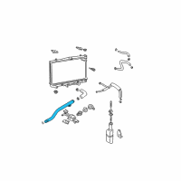 OEM 1996 Hyundai Elantra Pipe Assembly-Coolant Diagram - 25461-23000