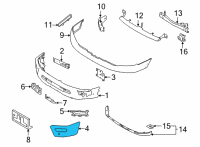 OEM 2020 Nissan Titan BRCKT-Bumper LH Diagram - 62025-9FV0H