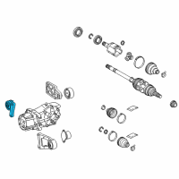 OEM 2016 Lexus NX300h Differential Mount Diagram - 5238042110