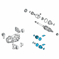 OEM Lexus NX300 CV Joint Boot Diagram - 0442912031