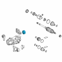 OEM 2016 Lexus NX300h Differential Mount Diagram - 4165142130