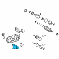 OEM 2015 Lexus NX300h Differential Mount Diagram - 5238042120