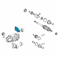 OEM 2015 Lexus NX300h Differential Mount Diagram - 5239142140