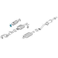 OEM 2009 Ford Explorer Sport Trac Inlet Pipe Clamp Diagram - -W712478-S300