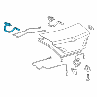 OEM 2012 Toyota Avalon Hinge Diagram - 64520-AC031