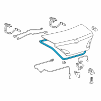 OEM 2012 Toyota Avalon Weatherstrip Diagram - 64461-07040