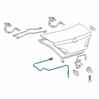 OEM 2011 Toyota Avalon Release Cable Diagram - 64607-AC030