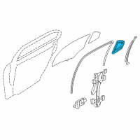 OEM 2012 Lincoln MKZ Glass Weatherstrip Diagram - 6H6Z-5429904-B