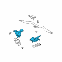 OEM Ford Crown Victoria Front Mount Diagram - 3W7Z-6038-AA