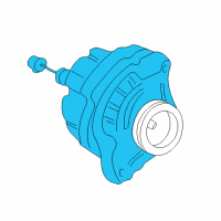 OEM 2004 Honda Civic Alternator Assembly (Cjx67) (Denso) Diagram - 31100-PRA-003