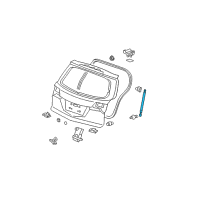 OEM 2007 Acura MDX Stay Assembly, Driver Side Tailgate Open Diagram - 74870-STX-A11