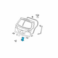 OEM 2012 Acura TSX Lock Assembly, Tailgate Diagram - 74800-SMG-E01