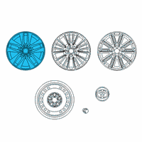 OEM 2022 Toyota Avalon Wheel, Alloy Diagram - 42611-07141