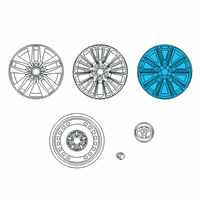 OEM 2022 Toyota Avalon Wheel, Alloy Diagram - 42611-07160