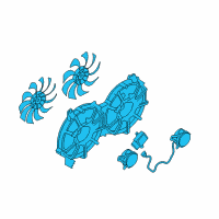 OEM Infiniti QX50 Motor & Fan Assy-W/Shroud Diagram - 21481-JK00A