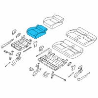 OEM Ford Transit Connect Seat Cushion Pad Diagram - DT1Z-1763841-F