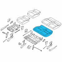 OEM 2015 Ford Transit Connect Seat Cushion Pad Diagram - DT1Z-1763840-E
