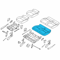 OEM 2017 Ford Transit Connect Seat Cushion Pad Diagram - DT1Z-1763840-E