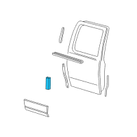 OEM 2002 Lincoln Blackwood Molding Diagram - 2C6Z-1629314-AAA